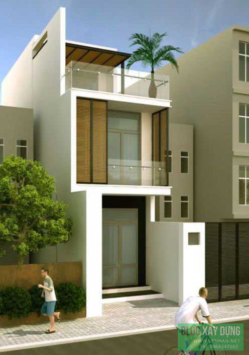 Thiết kế nhà phố 2.5 tầng hiện đại trên đất 4x18m