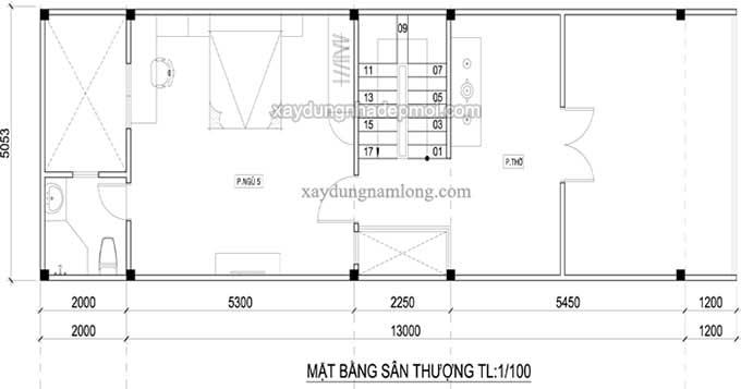 Mẫu nhà phố 4 tầng diện tích 5×13m2 - Hình 6