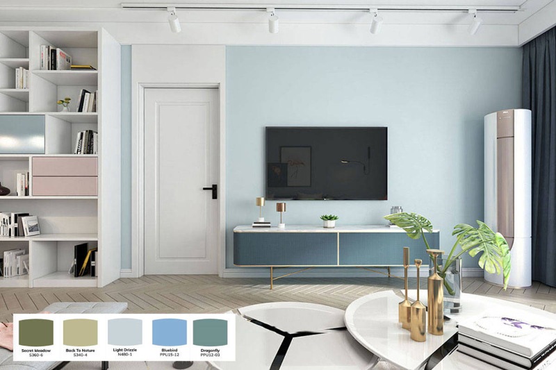 Phối màu sơn theo nguyên tắc 60 - 30 - 10