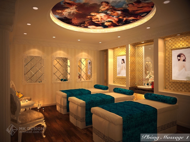 Mẫu phòng spa phong cách tân cổ điển - Thiết kế số 6