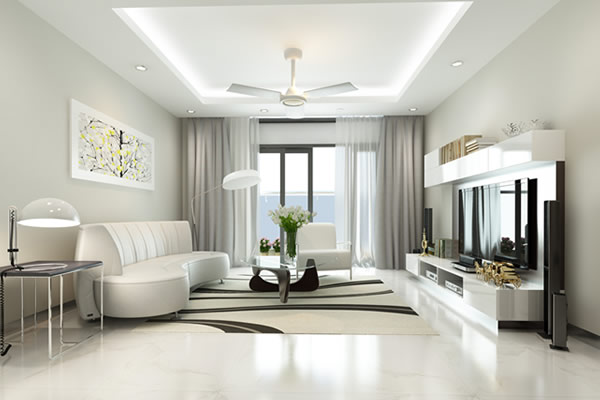 Gam màu trắng cho thiết kế nhà người mệnh Kim