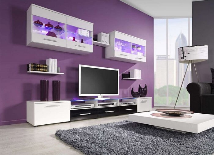 Màu tím trang nhã phù hợp cho mọi không gian