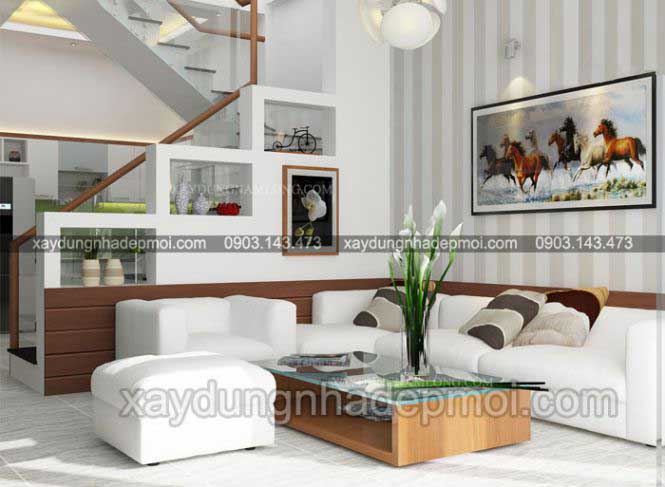 Thiết kế nhà phố 1 trệt 1 lầu 1 sân thượng 70m2 - Hình 3