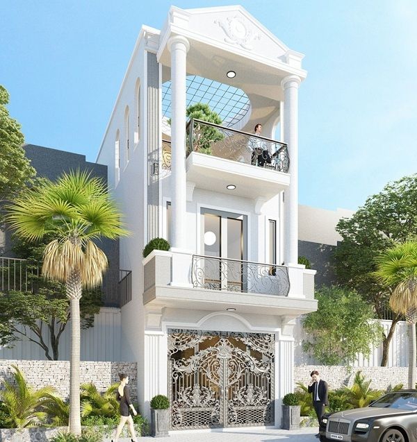 Phối cảnh các mẫu nhà 3 tầng 6x20m - Hình 4