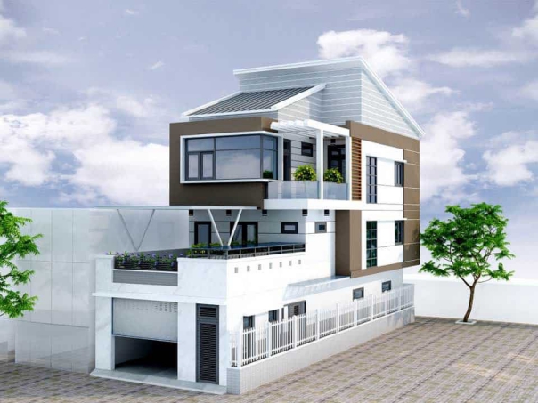 Phối cảnh các mẫu nhà 3 tầng 6x20m - Hình 1