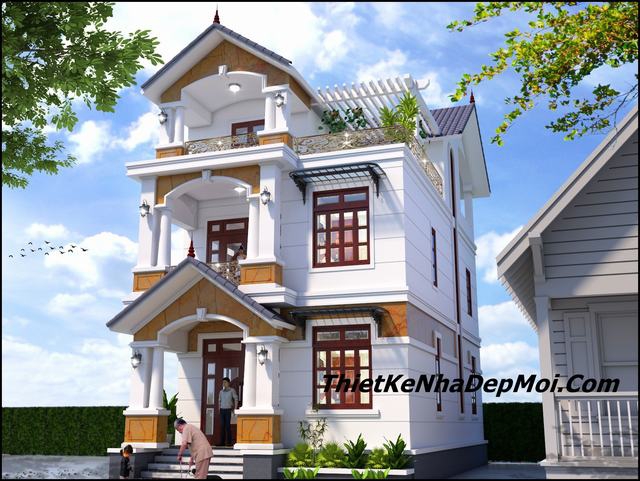 Xu hướng thiết kế nhà 3 tầng diện tích 7x10m - Mẫu 7