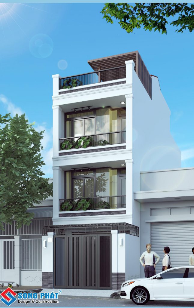 Mẫu nhà 3 tầng 900 triệu đẹp - Hình 2