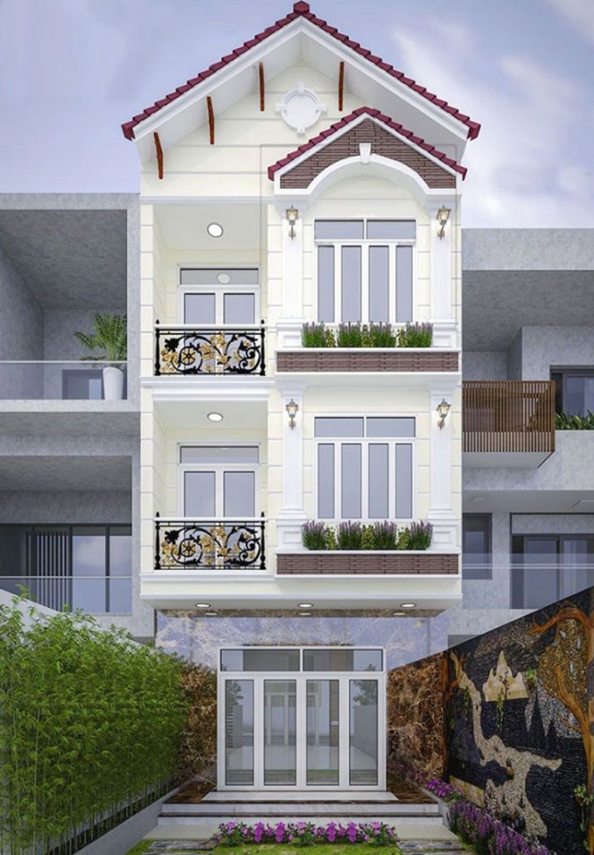 Mẫu nhà 3 tầng 900 triệu đẹp - Hình 4