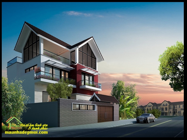 Thiết kế nhà 3 tầng diện tích 9x10