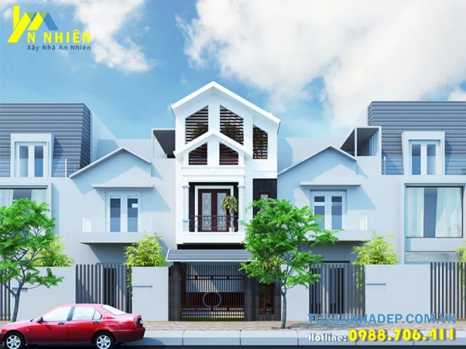 Ấn tượng với mẫu thiết kế nhà 3 tầng 75m2 - Hình 2