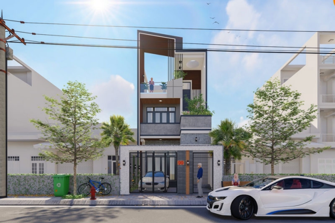 Ấn tượng với mẫu thiết kế nhà 3 tầng 75m2 - Hình 6