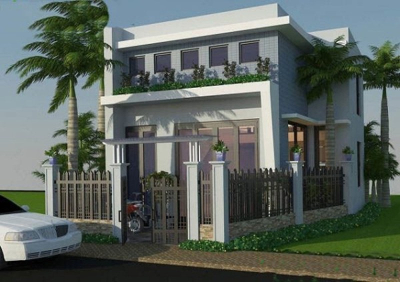 x Mẫu nhà 300 triệu có gác lửng