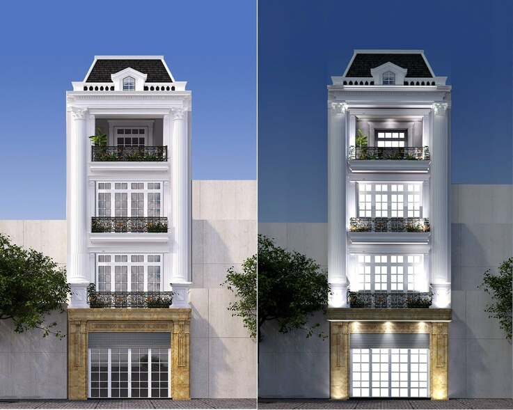 Báo giá chi phí xây nhà 4 tầng tại Tân Uyên, Bình Dương mới