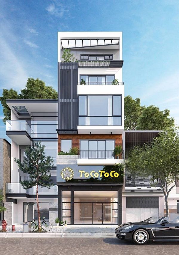 Mẫu nhà 4 tầng kết hợp kinh doanh - Hình 2