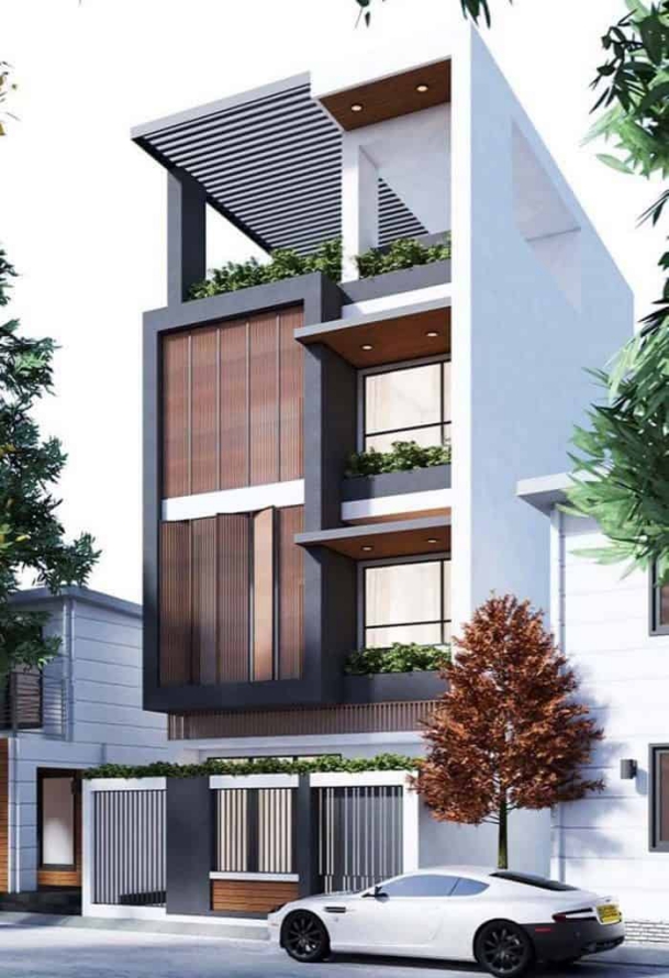 Ý tưởng thiết kế nhà 4 tầng mặt tiền 6m - Hình 8