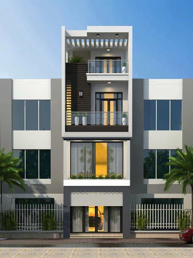 Báo giá chi phí xây nhà 4 tầng tại Sông Lô, Vĩnh Phúc