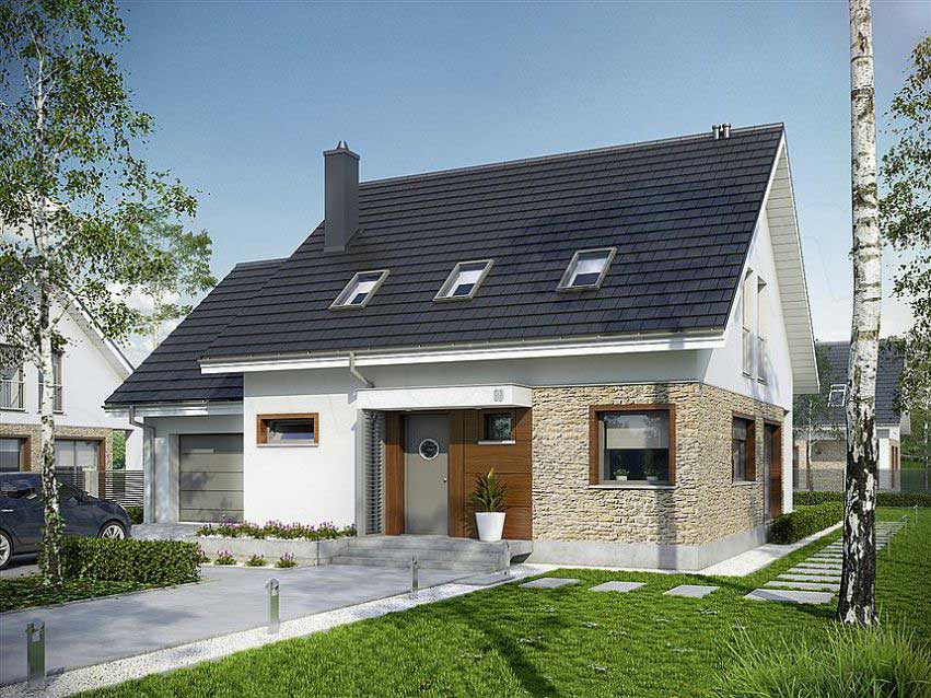 Nhà cấp 4 đẹp có gác lửng 3 phòng ngủ