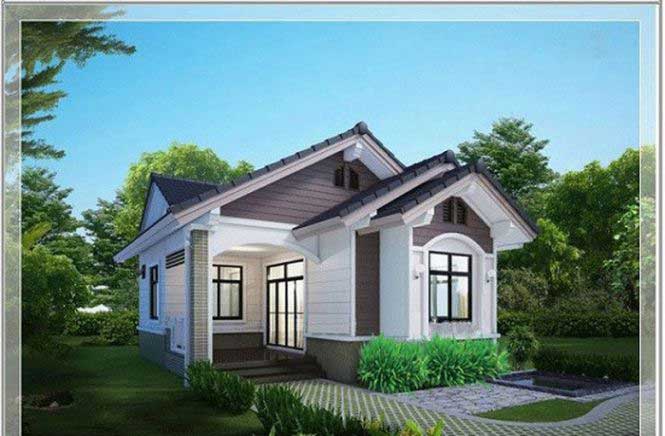 Thiết kế nhà cấp 4 đẹp 50m2 - Hình 5