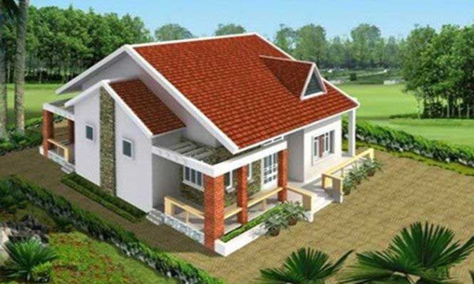 Thiết kế nhà cấp 4 đẹp 50m2 - Hình 8