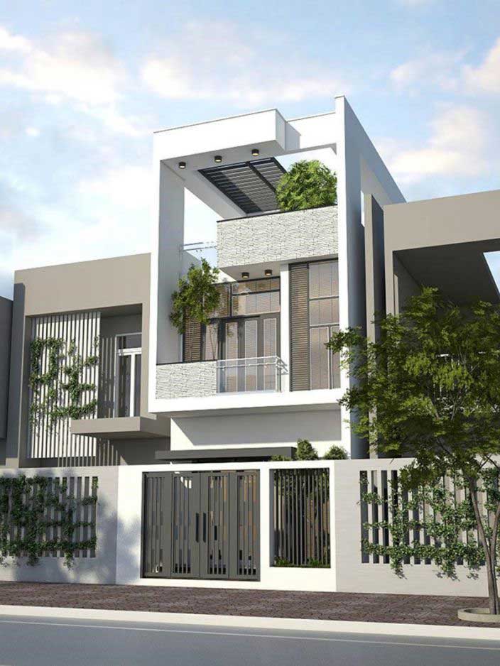 Mẫu nhà ống 2 tầng mặt tiền 5m