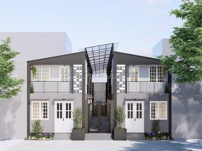 Những mẫu thiết kế nhà trọ 2 tầng đẹp - Hình 4