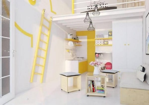 x Mẫu nhà trọ có gác lửng đẹp - Hình 2