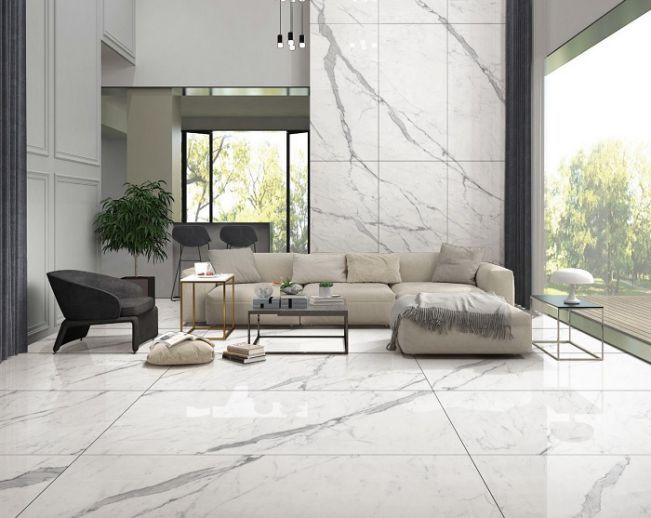 mẫu gạch ốp tường phòng khách