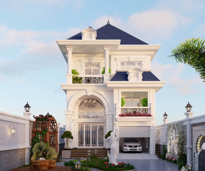 x Báo giá sơn tường cho nhà biệt thự