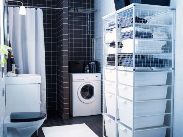 những lưu ý cho việc thiết kế nhà vệ sinh có máy giặt