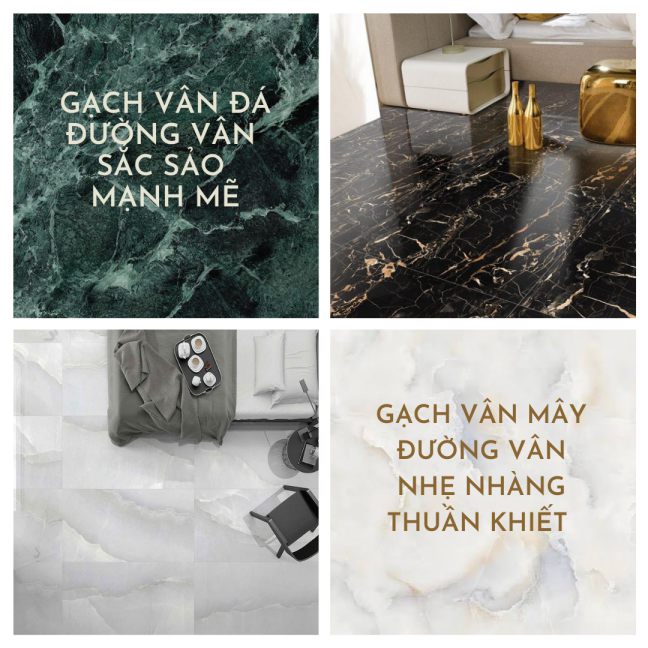Tổng quan về gạch ốp tường trắng vân mây