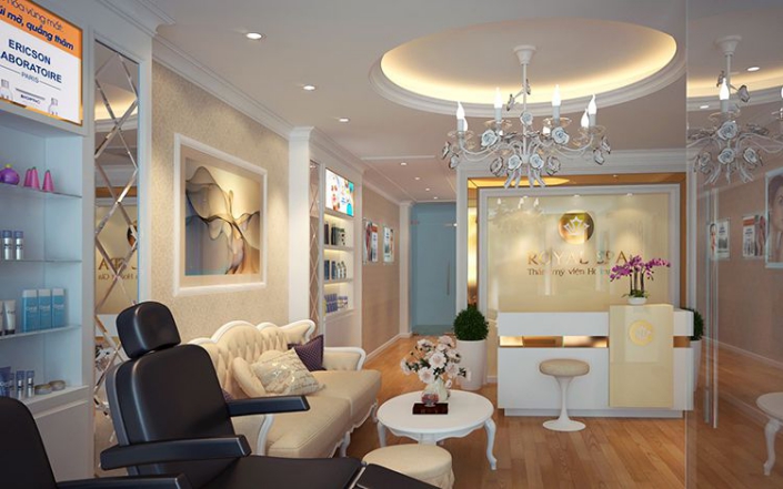 Hình ảnh mẫu phòng khách spa đẹp - Thiết kế 6