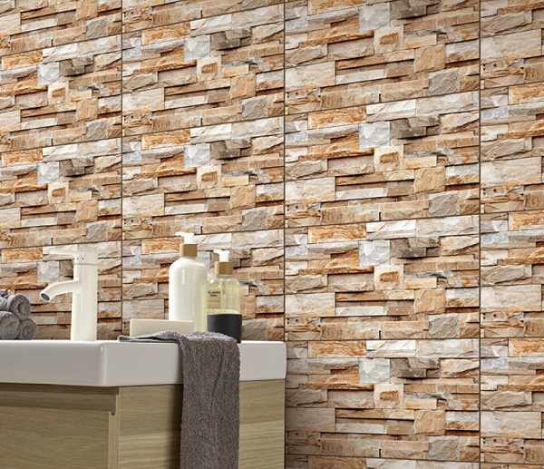 Tiện ích của gạch ốp tường giả đá