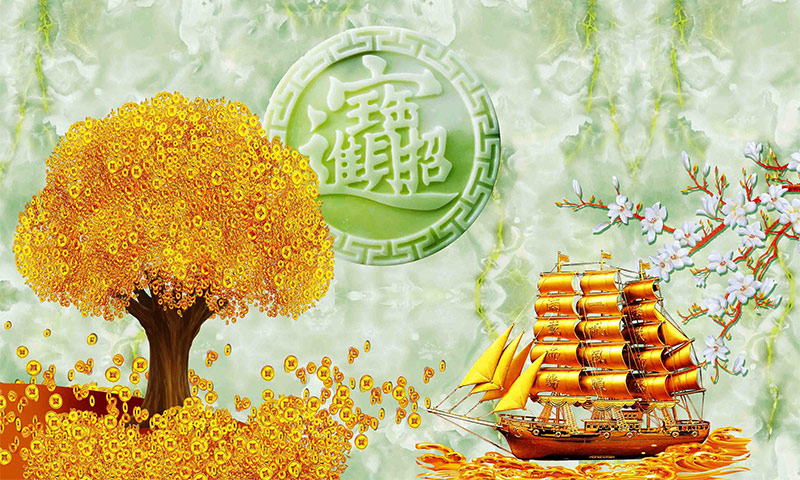 Tìm hiểu đôi nét về tranh gạch 3D ốp tường phòng khách