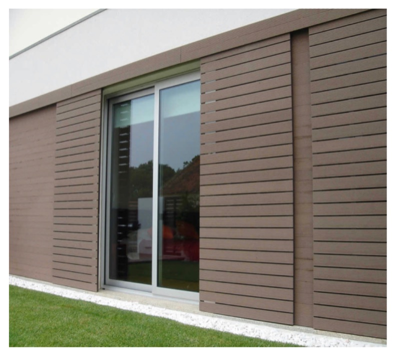 Ứng dụng sàn gỗ ngoài trời Greenwood vào thiết kế ốp tường