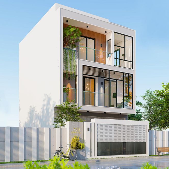 Một số thiết kế nhà 1 trệt 2 lầu đẹp